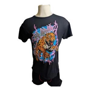 Def Leppard Black Graphic T-Shirt (M)